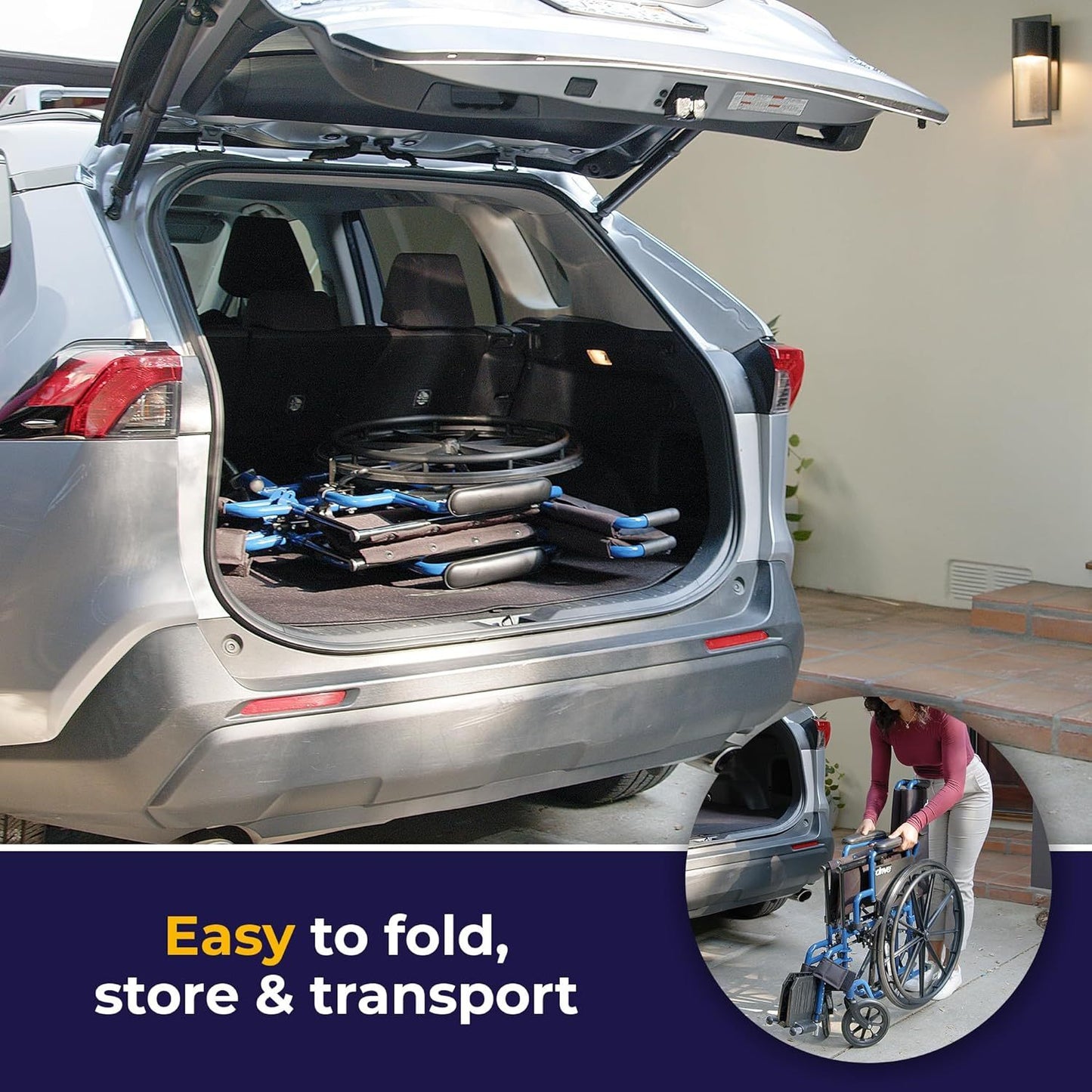 Lightweight Folding Wheelchair