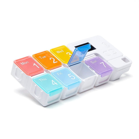 7-Day Medicine Storage Box with Timer Reminder